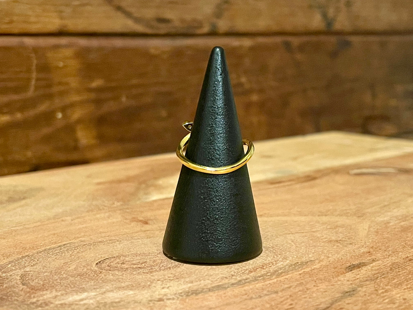 Gold Micro Pave Butterfly Ring-Adjustable